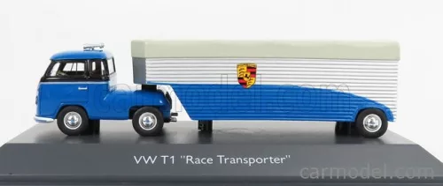 VOLKSWAGEN  T1b CONTINENTAL MOTORS PORSCHE CAR TRANSPORTER 1962  BLUE BLACK