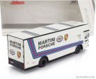 MERCEDES BENZ  O317 TRUCK CAR TRANSPORTER PORSCHE MARTINI RACING 1968  WHITE BLUE