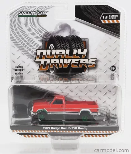 DODGE  RAM D-350 PICK-UP 1989 - GREEN WHEELS  RED