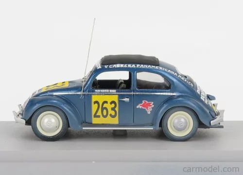 VOLKSWAGEN  BEETLE KAFER MAGGIOLINO CLOSED ROOF N 263 RALLY PANAMERICANA 1954 M.HINKE