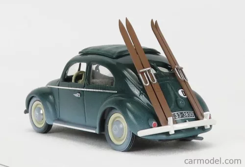 VOLKSWAGEN  BEETLE MAGGIOLINO CON SCI 1950 - WINTER VACATION WITH SKI