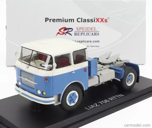 LIAZ  706 RTTN TRACTOR TRUCK 2-ASSI 1978  LIGHT BLUE WHITE
