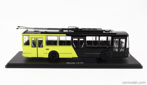 SKODA  14TR AUTOBUS FILOBUS TRASPORTO PUBBLICO 1972  BLACK YELLOW