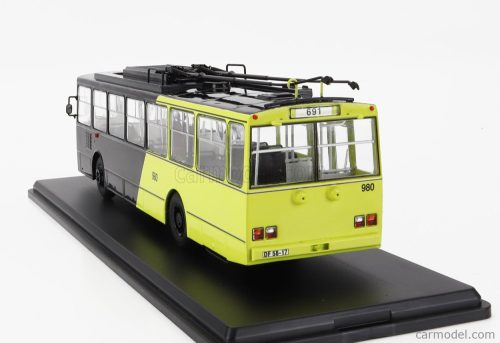 SKODA  14TR AUTOBUS FILOBUS TRASPORTO PUBBLICO 1972  BLACK YELLOW