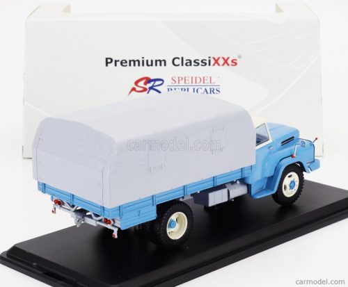 CSEPEL  D445 TRUCK TELONATO 2-ASSI 1963  LIGHT BLUE GREY