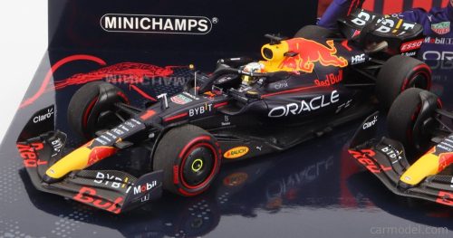 RED BULL  F1  SET 2X RB18 TEAM ORACLE RED BULL RACING N 1 WINNER EMILIA ROMAGNA ITALY GP WORLD CHAMPION 2022 MAX VERSTAPPEN + N 11 2nd EMILIA ROMAGNA ITALY GP 2022 SERGIO PEREZ