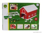 ACCESSORIES  SET FARM TOYS WITH TRACOR + TRAILER AND TRUCK  GREEN WHITE