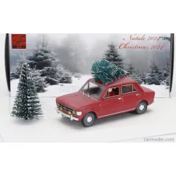   FIAT  128 1-SERIES 1969 - CHRISTMAS EDITION 2024 - CON BABBO NATALE - WITH SANTA CLAUS FIGURE  RED