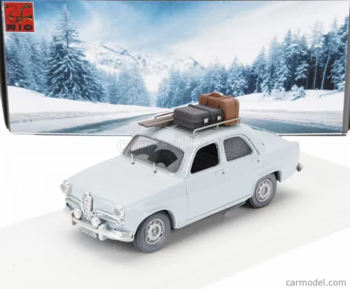 ALFA ROMEO  GIULIETTA Ti VACANZE INVERNALI WINTER HOLIDAYS 1959  LIGHT BLUE