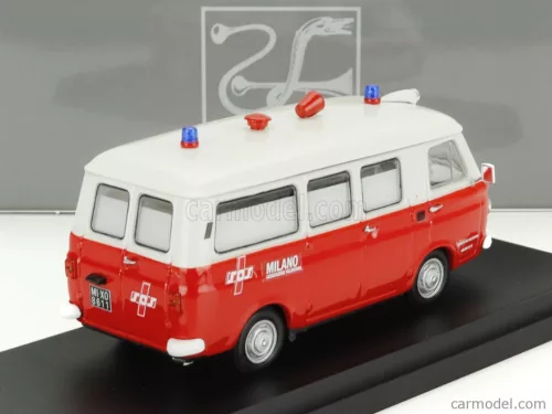 FIAT  238 AMBULANCE SOS ASSOCIAZIONE VOLONTARIA 1968  RED WHITE
