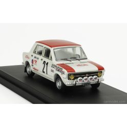  FIAT  128 (night version) N 21 RALLY MONTECARLO 1970 ALAIN JALLOT - GERARD MARION  WHITE RED