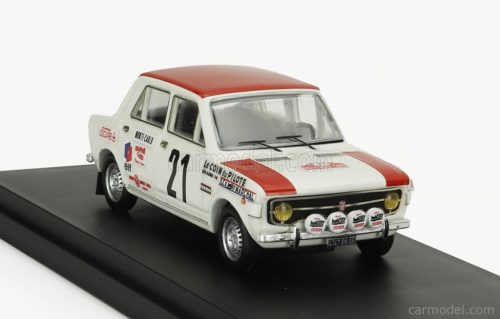FIAT  128 (night version) N 21 RALLY MONTECARLO 1970 ALAIN JALLOT - GERARD MARION  WHITE RED