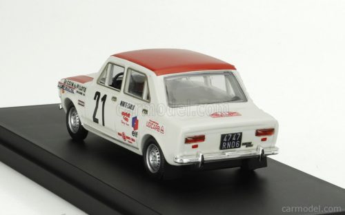 FIAT  128 (night version) N 21 RALLY MONTECARLO 1970 ALAIN JALLOT - GERARD MARION  WHITE RED