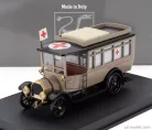 FIAT  15BL TRUCK AMBULANZA C.R.I. CROCE ROSSA ITALIANA 1911  MILITARY BEIGE