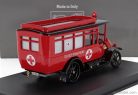 FIAT  15BL OMNIBUS AMBULANZA CIVICI POMPIERI 1920  RED