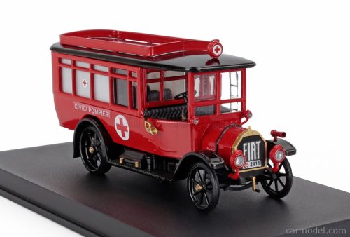 FIAT  15BL OMNIBUS AMBULANZA CIVICI POMPIERI 1920  RED
