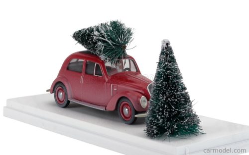 FIAT  1500 1940 - CHRISTMAS EDITION 2025 - CON BABBO NATALE - WITH SANTA CLAUS FIGURE  RED