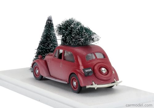 FIAT  1500 1940 - CHRISTMAS EDITION 2025 - CON BABBO NATALE - WITH SANTA CLAUS FIGURE  RED