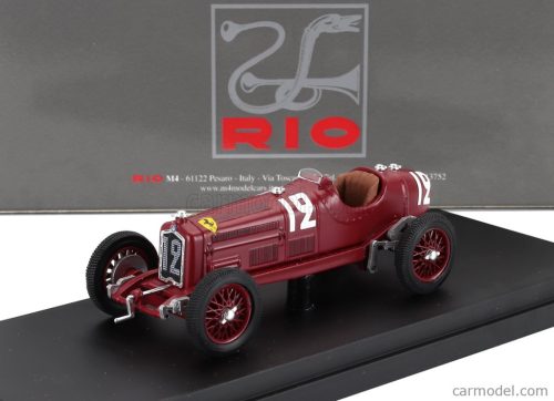 ALFA ROMEO  F1  P3 N 12 MONTLHERY FRANCE GP 1934 LOUIS CHIRON  RED