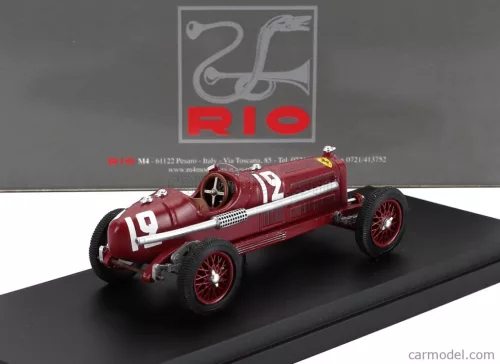 ALFA ROMEO  F1  P3 N 12 MONTLHERY FRANCE GP 1934 LOUIS CHIRON  RED