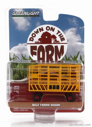 TRAILER  BALE THROW WAGON FOR TRACTOR  YELLOW