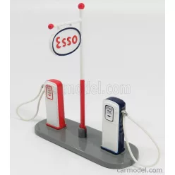   ACCESSORIES  POMPA BENZINA - PUMP OIL GAS FUEL ESSO  RED BLUE WHITE