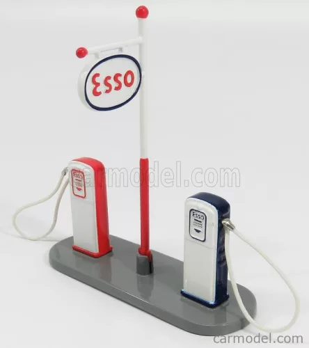ACCESSORIES  POMPA BENZINA - PUMP OIL GAS FUEL ESSO  RED BLUE WHITE