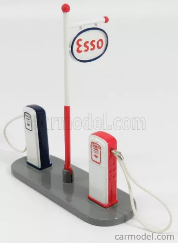 ACCESSORIES  POMPA BENZINA - PUMP OIL GAS FUEL ESSO  RED BLUE WHITE