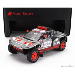   AUDI  Q E-TRON RS TEAM AUDI SPORT N 221 RALLY DAKAR 2023 M EKSTROM - E BERGKVIST  GREY SILVER BLACK