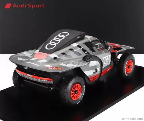AUDI  RS Q E-TRON E2 TEAM AUDI SPORT N 204 WINNER RALLY DAKAR 2024 CARLOS SAINZ - LUCAS CRUZ  GREY SILVER BLACK