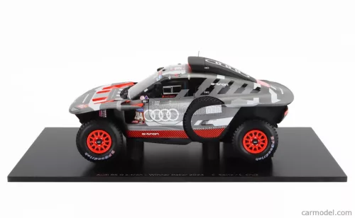 AUDI  RS Q E-TRON E2 TEAM AUDI SPORT N 204 WINNER RALLY DAKAR 2024 CARLOS SAINZ - LUCAS CRUZ  GREY SILVER BLACK