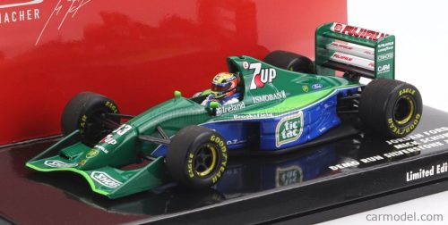 BENETTON  F1  B194 FORD MILD SEVEN (CAR OF MICHAEL SCHUMACHER 1994 WORLD CHAMPION) DEMONSTRATION RUN SILVERSTONE GP 2021 MICK SCHUMACHER  BLUE GREEN
