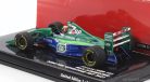 BENETTON  F1  B194 FORD MILD SEVEN (CAR OF MICHAEL SCHUMACHER 1994 WORLD CHAMPION) DEMONSTRATION RUN SILVERSTONE GP 2021 MICK SCHUMACHER  BLUE GREEN