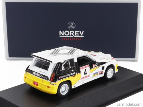 RENAULT  R5 MAXI TURBO N 4 2nd RALLY PRINCIPE DE ASTURIAS RALLY 1986 CARLOS SAINZ - ANTONIO BOTO  WHITE BLACK YELLOW