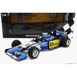   BENETTON  F1 B195 TEAM MILD SEVEN RENAULT N 1 WORLD CHAMPION WINNER EUROPEAN GP 1995 MICHAEL SCHUMACHER  BLUE YELLOW