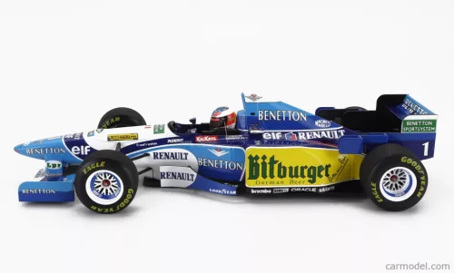 BENETTON  F1 B195 TEAM MILD SEVEN RENAULT N 1 WORLD CHAMPION WINNER EUROPEAN GP 1995 MICHAEL SCHUMACHER  BLUE YELLOW