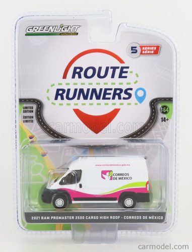 DODGE  RAM 2500 PROMASTER VAN CARGO HIGH ROOF CORREOS DE MEXICO 2021  WHITE GREEN FUCSIA