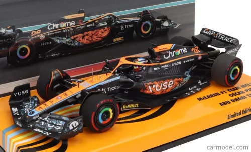 McLAREN  F1  MCL36 MERCEDES TEAM MCLAREN N 28 TEST ABU DHABI 2022 OSCAR PIASTRI  ORANGE BLACK