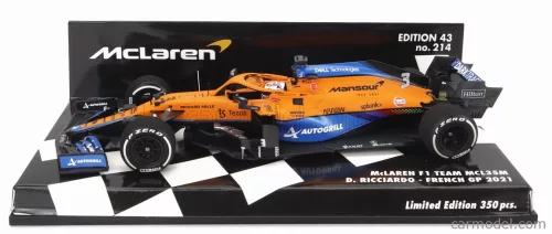 McLAREN  F1  MCL35L MERCEDES M12 EQ POWER+ TEAM MCLAREN N 3 FRENCH GP 2021 DANIEL RICCIARDO