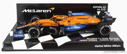 McLAREN  F1  MCL35L MERCEDES M12 EQ POWER+ TEAM MCLAREN N 4 FRENCH GP 2021 LANDO NORRIS