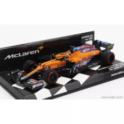   McLAREN  F1  MCL35L TEAM MCLAREN N 3 ABU DHABI GP 2021 DANIEL RICCIARDO  ORANGE LIGHT BLUE