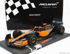 McLAREN  F1  MCL36 MERCEDES TEAM MCLAREN N 3 BAHRAIN GP 2022 DANIEL RICCIARDO  ORANGE LIGHT BLUE