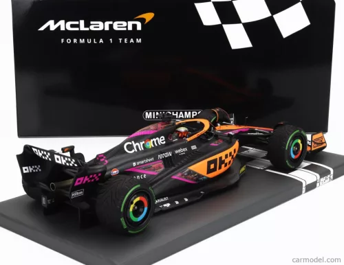 McLAREN  F1  MCL36 TEAM MCLAREN N 3 5th SINGAPORE GP 2022 DANIEL RICCIARDO  ORANGE LIGHT BLUE