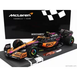   McLAREN  F1  MCL36 TEAM MCLAREN N 4 SINGAPORE GP 2022 LANDO NORRIS  ORANGE LIGHT BLUE