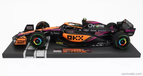 McLAREN  F1  MCL36 TEAM MCLAREN N 4 SINGAPORE GP 2022 LANDO NORRIS  ORANGE LIGHT BLUE