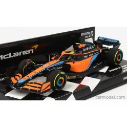   McLAREN  F1  MCL36 MERCEDES TEAM MCLAREN N 4 BAHRAIN GP 2022 LANDO NORRIS  ORANGE LIGHT BLUE