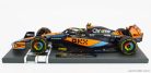McLAREN  F1  MCL60 TEAM McLAREN N 4 2nd HUNGARIAN GP 2023 LANDO NORRIS  ORANGE BLUE BLACK