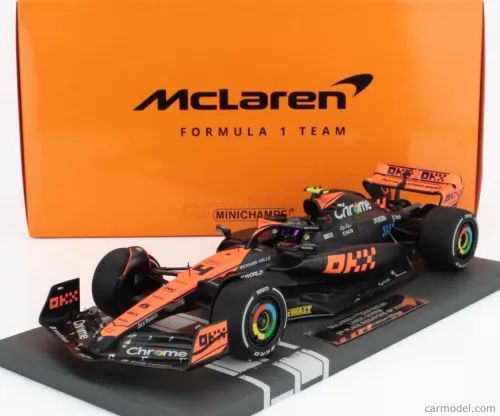 McLAREN  F1  MCL60 TEAM McLAREN N 4 2nd SINGAPORE GP 2023 LANDO NORRIS  ORANGE BLUE BLACK
