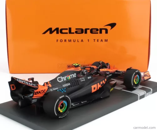 McLAREN  F1  MCL60 TEAM McLAREN N 4 2nd SINGAPORE GP 2023 LANDO NORRIS  ORANGE BLUE BLACK