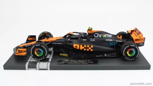 McLAREN  F1  MCL60 TEAM McLAREN N 4 2nd SINGAPORE GP 2023 LANDO NORRIS  ORANGE BLUE BLACK